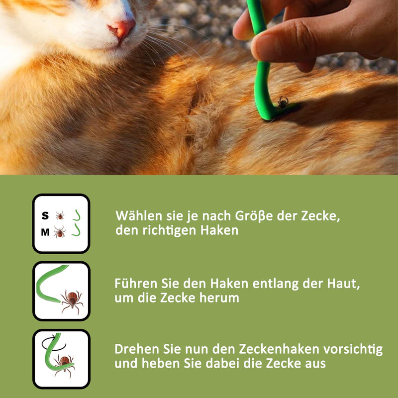 Nepfaivy tick tweezers for dogs, cats, humans - set of 5 tick tweezers for dogs with 2 tick hooks, 2 metal tick tweezers and 1 tick tweezers, simple and safe tick remover for children and pets, green + blue (with stainless steel). - BeesActive Australia