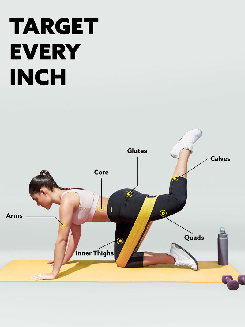 Hot Shapers Resistance Bands for Working Out – Exercise Bands Resistance Set for Women & Men – Home Gym Equipment for Strength Training, Stretching, Physical Therapy, Glutes & Full-Body Workouts