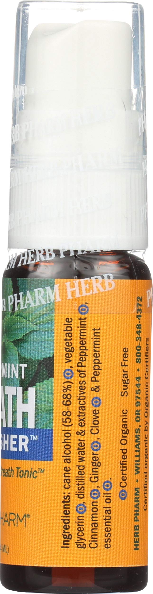 Herb Pharm, Tonic Breath Peppermint Organic, 0.47 Fl Oz - BeesActive Australia