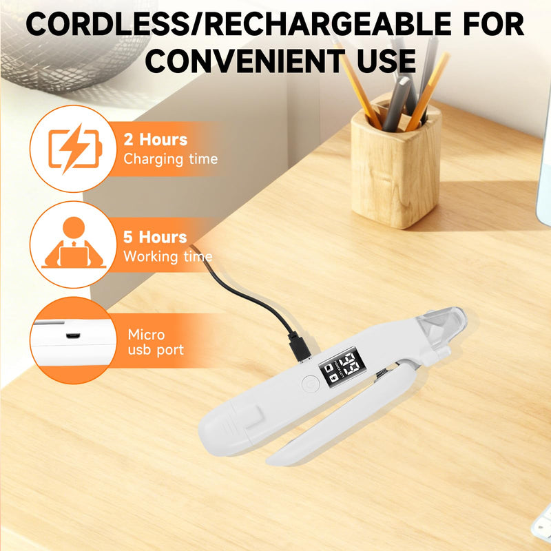 2 in 1 Dog Nail Clippers an Nail Grinder Pet Trimmers for Dogs Cats Claw Nail Care Tool USB Rechargeable Dogs Nail Trimmer with LED Lights and Storage Bag Low Noise Pet Electric Grinder - BeesActive Australia