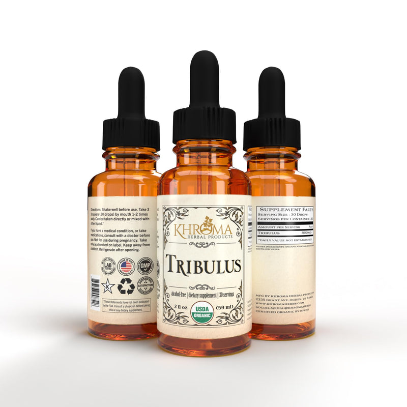 Organic Tribulus 30 Servings - 800 MG - Max Strength Liquid - Alcohol-Free - 2 FL OZ - BeesActive Australia
