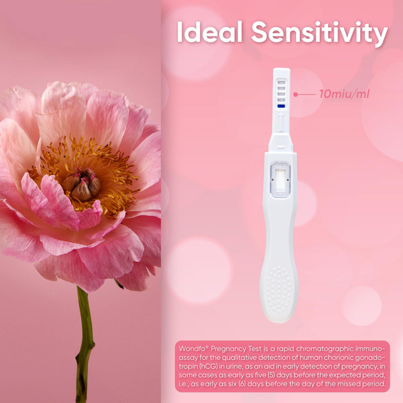 Wondfo Early Result Pregnancy Test Sticks-6 Days Before Missed Period-Rapid Detection at Home Pregnancy Test (10 Pack) 1 Count (Pack of 10) - BeesActive Australia