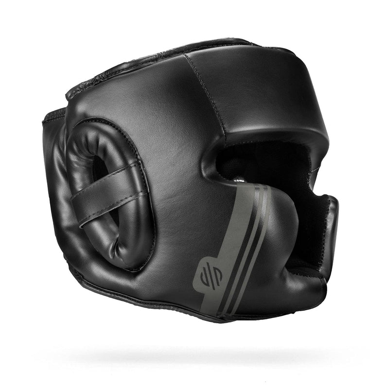 Sanabul Core Series Boxing Headgear for Men & Women Training MMA & Martial Arts Kickboxing Head Gear Sparring Full-Face Coverage Black/GunMetal Large-X-Large