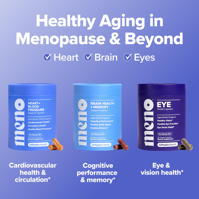 MENO Heart + Blood Pressure Capsules with CoQ10 & Beets – 30-Day Supply
