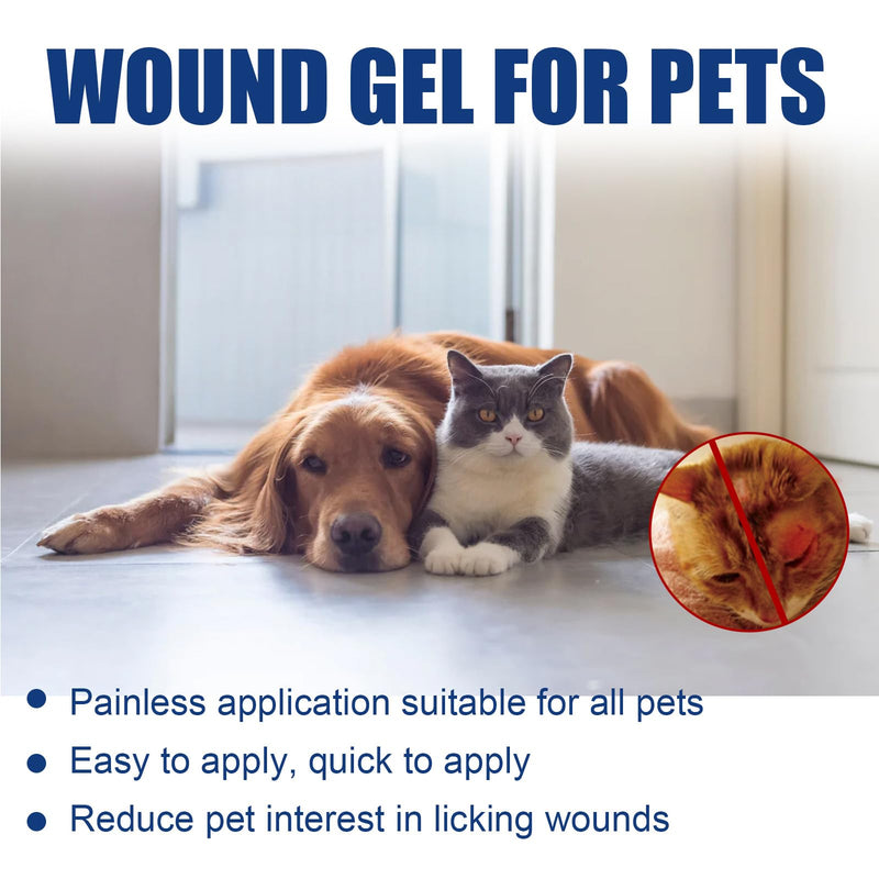 Pet Wound Care Gel,Liquid-Bandage for Pets,Gels Pets Wound Skin Care,Pet Waterproof Healing Gel for Skin Infections and Wounds