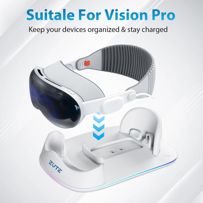 Charging Dock for Apple Vision Pro - Magnetic Charging for Vision Pro Battery Charger Stand, Designed for Apple Vision Pro – Immersive Experience with Advanced AR Technology - BeesActive Australia