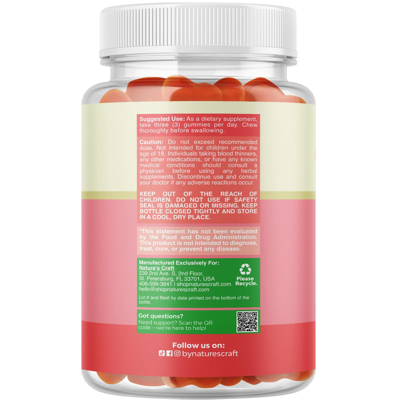 Natures Craft Vegan Prenatal Gummies for Women - Gummy Prenatal Vitamins for Women with Iron Folic Acid and Superfruit Blend - Chewable Vitamins Gummy Formula (Pineapple Mango) - 90 Count 90 Count (Pack of 1)