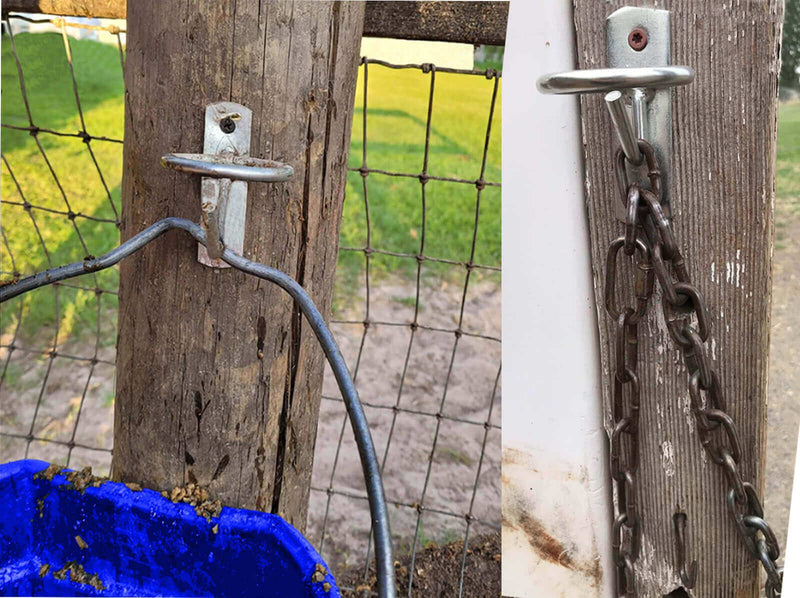 Horse Feed Bucket Hook,Water Bucket Holder Hanger for Horse Stall/Stable Supplies (2 PACK) 2 Pack - BeesActive Australia