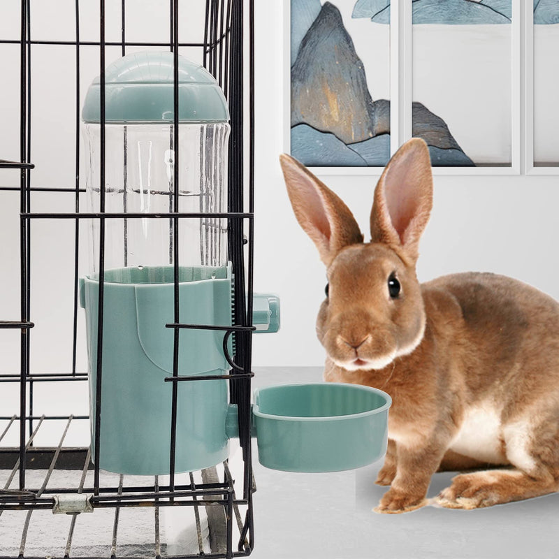 Hamiledyi Rabbit Water Bottle 17oz Bunny Hanging Automatic Water Dispenser Chinchillas Feeder Water Bowl Small Animal No Drip Plastic Water Dispenser for Guinea Pigs Chinchillas Hedgehogs Ferrets 2Pcs - BeesActive Australia