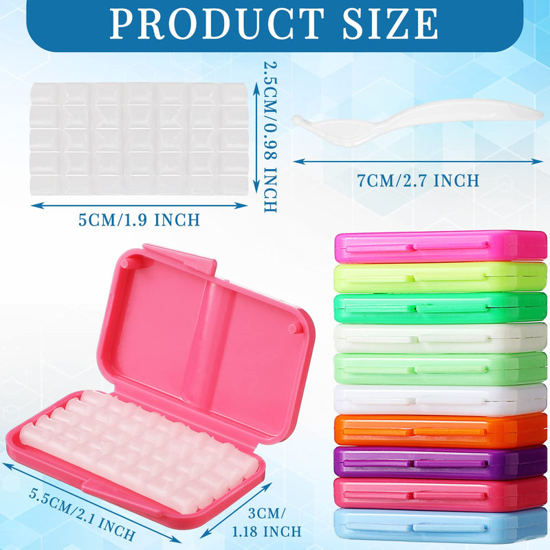 Sinmoe 40 Pack Braces Wax, Colorful Dental Care Orthodontic Wax