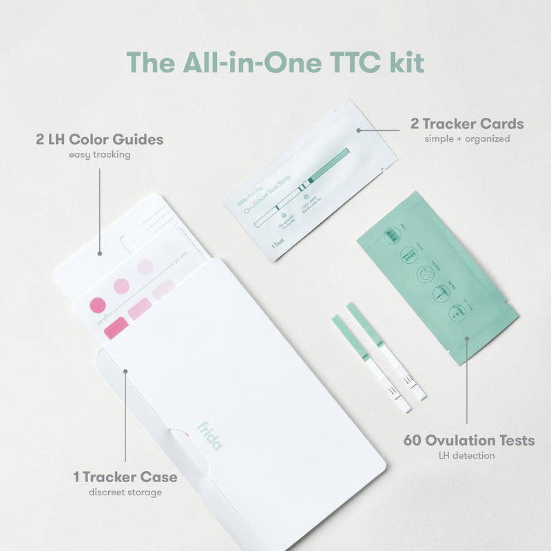 Frida Fertility at-Home Ovulation Test Kit, Easy-to-Use LH Test Strips for Ovulation Prediction Fertility Tracker, 99% Accuracy, Find 2 Most Fertile Days to Conceive, 60 Count - BeesActive Australia