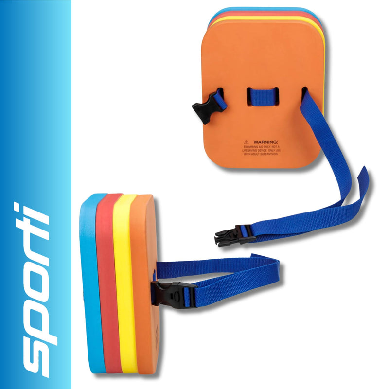 Sporti Progressive Back Float,Swim Belt Bubble Adjustable Belt & Layers,Floatie with Multiple Layers for Kids Swim Trainer Multi - BeesActive Australia