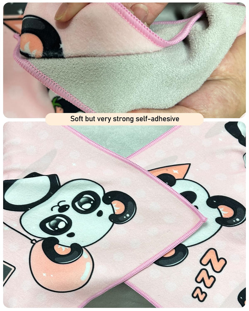 Large Size Grooming Blanket for Cats Pets, Restraint Wrap, Self-Adherent, Anti-Bite, Anti-Scratch, Anti-Escape Calming Wrap for Medicine, Nail Clipping (32 * 32inches) Pink Panda（32*32inches） - BeesActive Australia