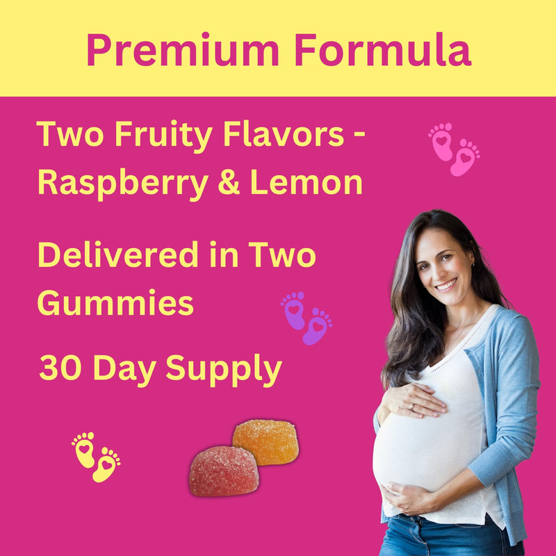 Greenfield Nutritions Halal Prenatal Gummies with DHA and Folic Acid - Essential Prenatal Pregnancy Multivitamin - Contains 17 Vitamins for Mom to Be - Easy to Swallow
