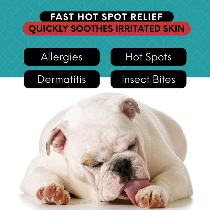 Hot Spot Formula, Extra Strength Hot Spot Treatment for Dogs and Cats – Soothing Anti Itch Relief for Lick Granuloma, Dermatitis and Rash Eases Skin Irritation with Hypochlorous Acid (3 oz) - PawsPlanet Australia