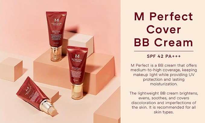 MISSHA M Perfect Cover BB Cream SPF 42/PA+++ 1.7 fl oz (50 ml) No. 23 Natural Beige Direct Import from Korea -  Australia