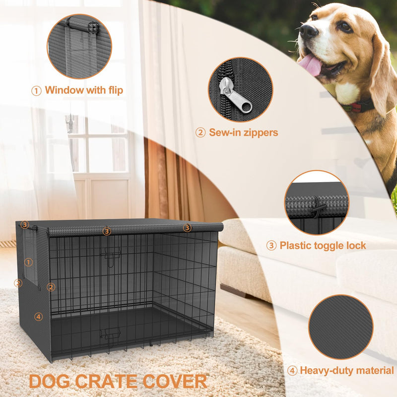 Dog Kennel Cover,Crate Covers for Dog Cages,Crate Cover 24 30 36 42 48-inch,Dog cage Cover,Waterproof Dog Crate Cover,Dog Kennel Cover,Dog Enclosure Covers,Dog Crate Covers Large and Small 30 Inch - BeesActive Australia