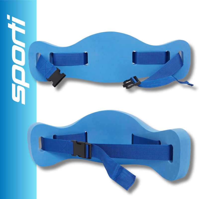 Sporti Swim Belts, Swim Float Jogbelt with Adjustable Belt for Water Fitness Exercises, Swimming Trainer Flotation Belt Fitness Belt - Blue Large/X-Large