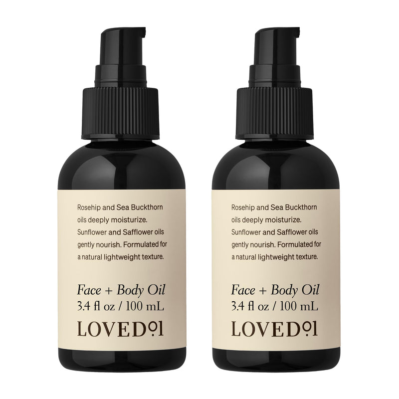 Loved01 Face & Body Oil, John Legend Skincare, Vitamin A & E, Fades Scars, Stretch Marks & Hyperpigmentation, Lightweight Non-Greasy, Daily Hydration, Vegan & Cruelty-Free, 2-Pack, 3.4 oz each 3.4 Fl Oz (Pack of 2) - BeesActive Australia