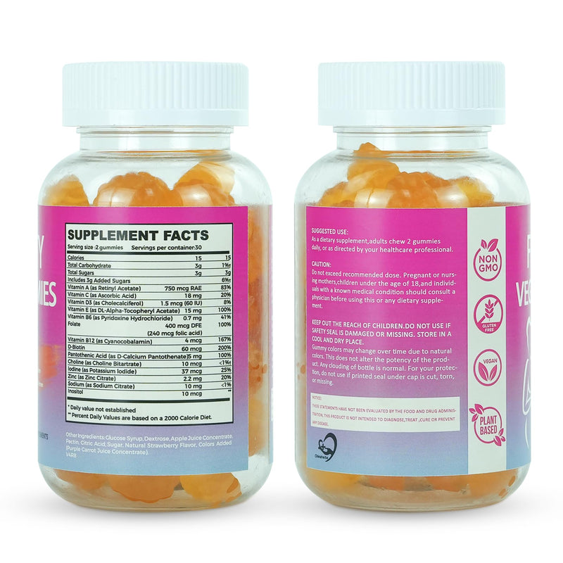 Fertility Gummies for Women to Get Pregnant Fast, Folic Acid Conception Gummies to Boost Fertility for Her, 60 Count Fertility Vitamin Gummy Support Hormone Balance, Ovulation & Period Cycle