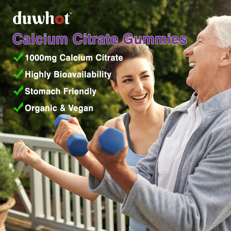 Calcium Citrate Gummies, Chewable Calcium Citrate 1000mg for Bone, Muscle & Immune Support, Ultimate Absorption Calcium Supplements for Women & Men, Blueberry, 60 Chews - BeesActive Australia
