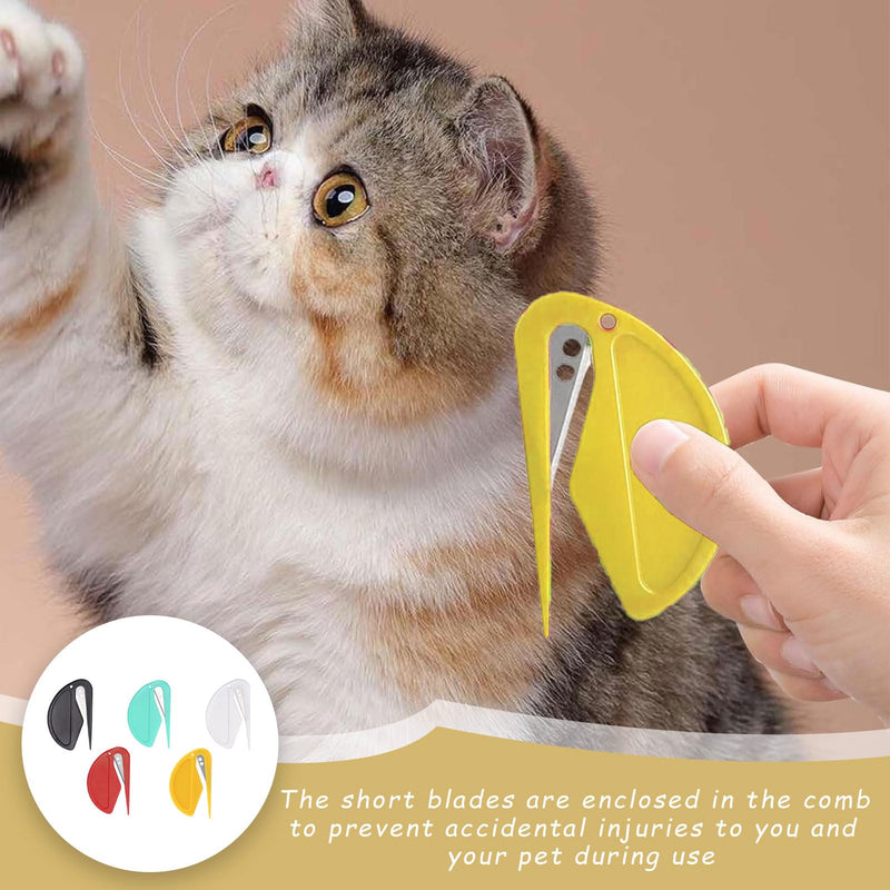 Pack of 5 detangling knives for cats, pet knot opener, pet knotting comb, knotting comb for cats and dogs, pet knotting comb, knotting comb for cats, detangling spray for cats, undercoat brush for cats, for dogs - BeesActive Australia