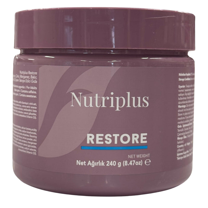 Farmasi Nutriplus Restore Non-GMO, Gluten-Free, Vegan,8.47oz | Formulated with Calcium, Magnesium, Zinc, Manganese, Copper, Chromium, Selenium & Vitamin D to support daily nutrient intake