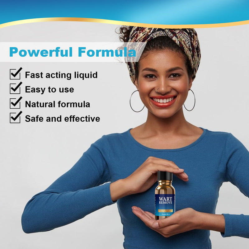 Fast Action Liquid Wart Remover - Maximum Strength Wart Gel - Exclusive Natural Formula Wart Liquid Designed for Warts, Plantar Wart, Genital Wart, Common Wart, Flat Wart, Corn, Callus Beige - BeesActive Australia