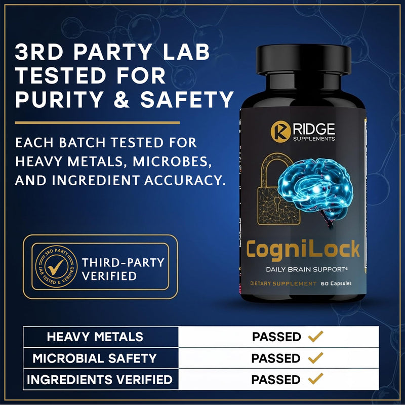 12-in-1 Nootropic Brain Supplement for Memory and Focus, Alpha GPC, Citicoline, CognatiQ™, Cognitive Support - Brain Fog Vitamins w/Lion’s Mane Lion’s Mane, 60 Count