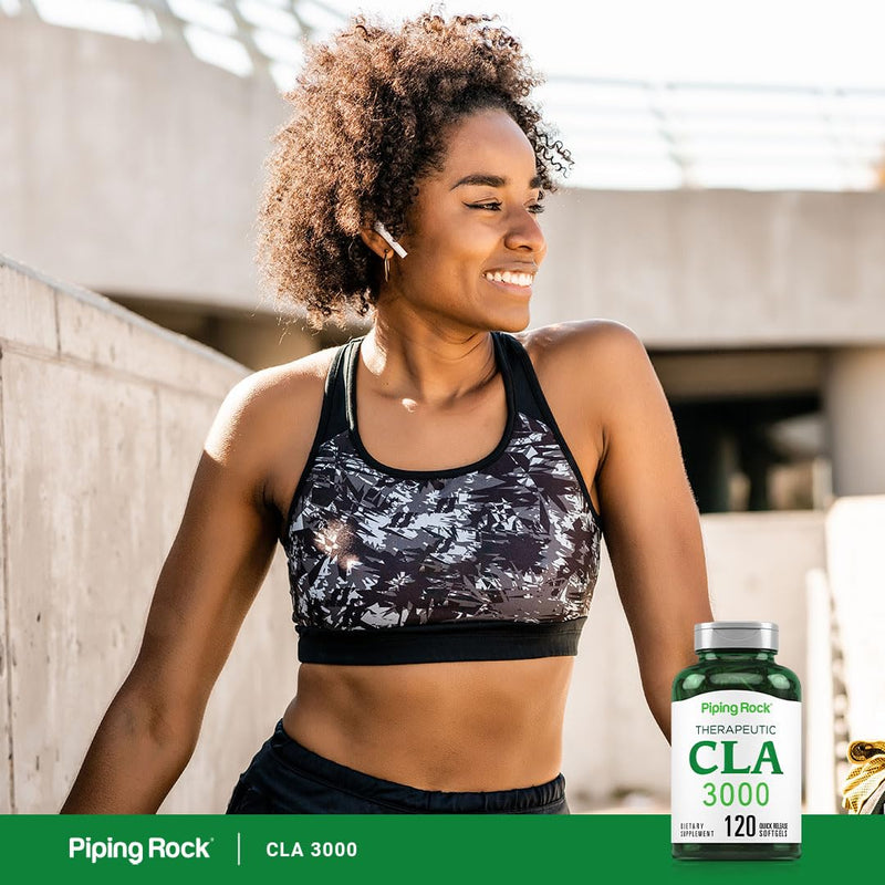 Piping Rock CLA Supplements | 3000mg | Conjugated Linoleic Acid | 120 Softgels | Non-GMO, Gluten Free - BeesActive Australia