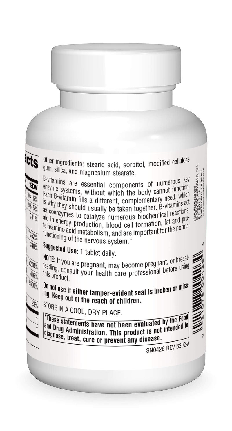 Source Naturals B-125, 90 Tablets | Energy Production Support* 1 90 Count (Pack of 1)