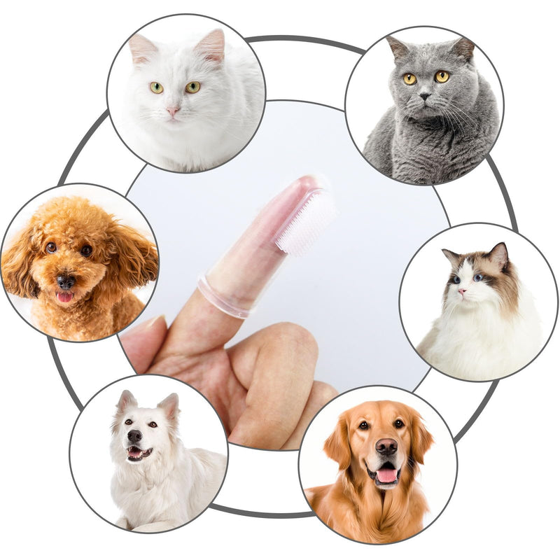 12pcs Soft Silicone Pet Toothbrushes, Dog Toothbrush, Cat Toothbrush, Pet Cleaner - BeesActive Australia