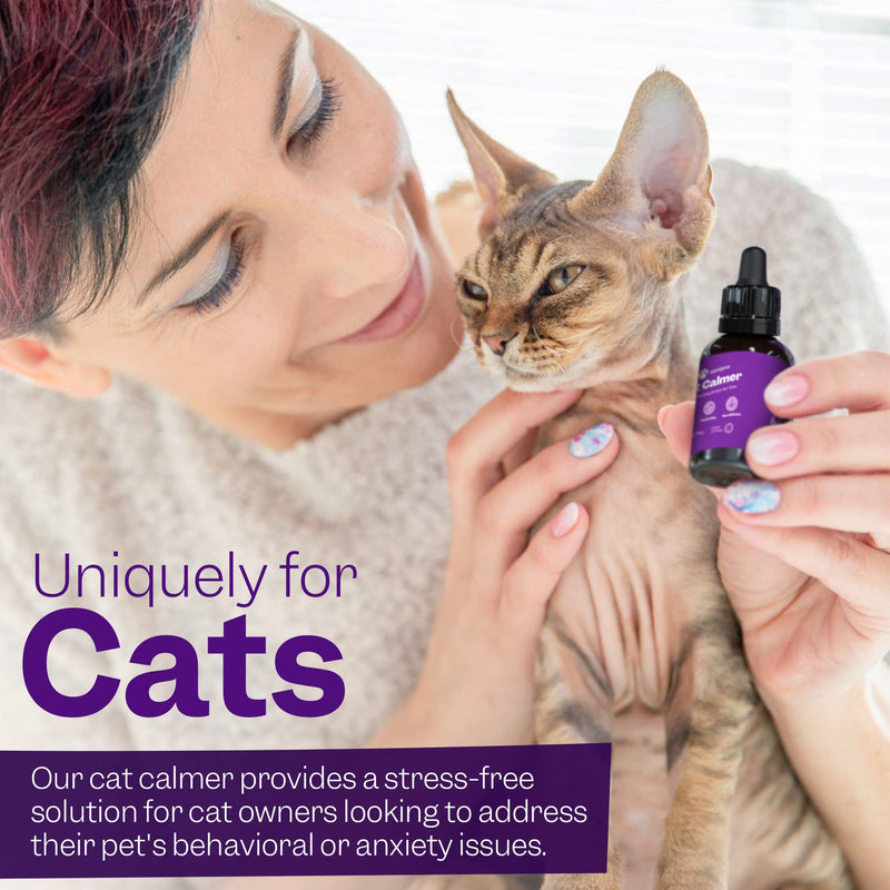 Cat Calming Drops, Cat Anxiety Relief, Relaxant Supplements, Valerian & Ashwagandha - 100% Natural Stress Treatment, No need for Cat Calming Plug-In, 30ml 30 ml (Pack of 1)