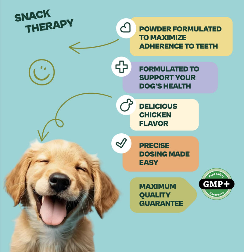 Gooddy - Dental Care for Dogs Powder 180g - Fresh Breath, Reduces Plaque and Tartar, Supports Gums - With Probiotics and Prebiotics