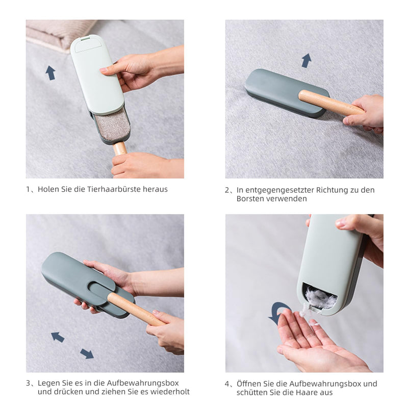 Ceblish Lint Brush for Pet Hair, Pet Hair Remover Reusable, Cat Hair Remover, Lint Remover Clothes, Pet Hair Remover Brush, Clothes Brush, Easy to Clean, Green - BeesActive Australia