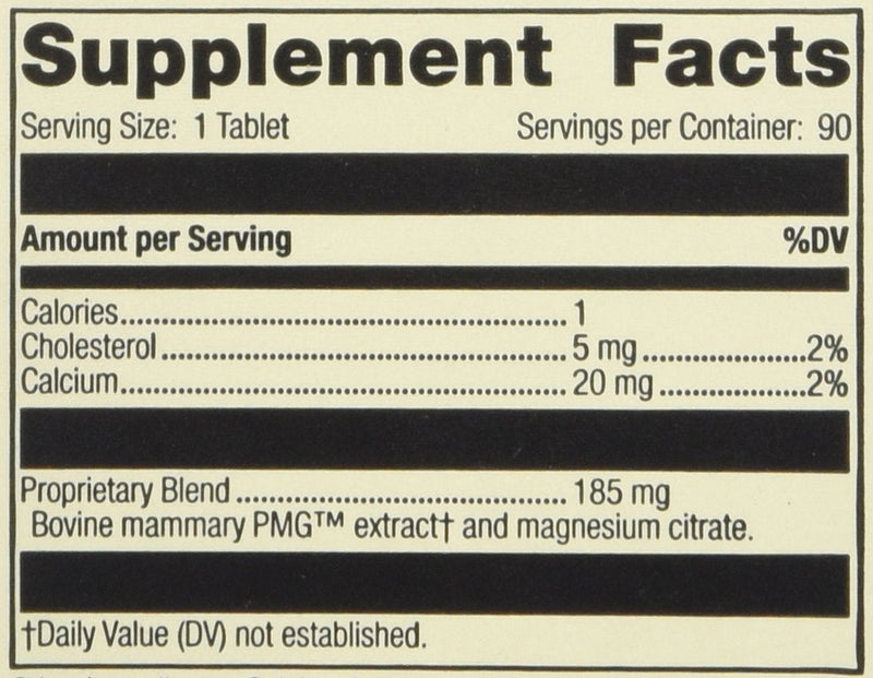 Standard process- Mammary PMG, 90 Tablets Standard process- Mammary PMG, 90 Tablets 1 Count (Pack of 90)