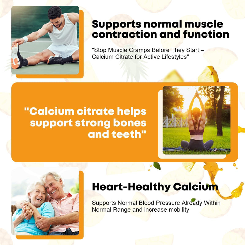 Calcium Citrate Supplement – Calcium Citrate 1200mg with Vitamin D3 Drops | Highly Absorbable | Non-GMO, Gluten-Free | Bones, Teeth & Muscle Support - 1 Fl Oz (2 Pack)