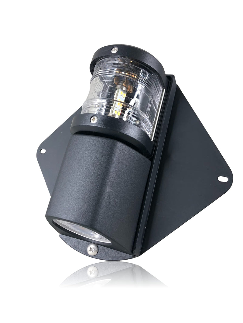 Pactrade Marine Waterproof LED Combo Masthead And Deck Light Vertical Mount For Sailboat Boats Up To 12M, G4 Type Bulb and LED Type - BeesActive Australia