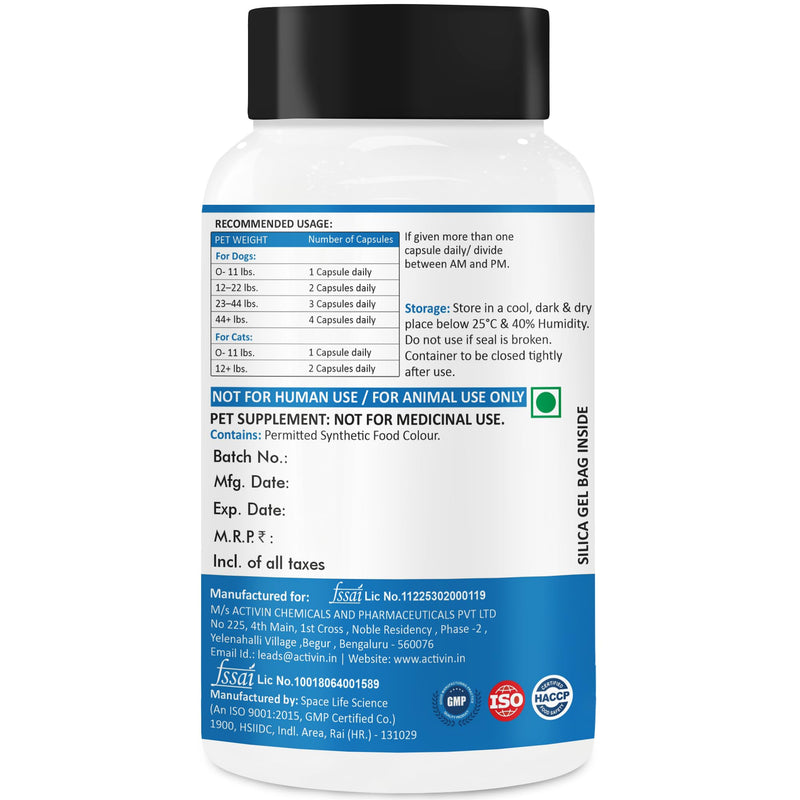 Vitamin E Capsules for Dogs & Cats | Antioxidant Nutritional Support | Supports Skin, Coat & Immune Health | Veterinary Supplement | 100 Capsules