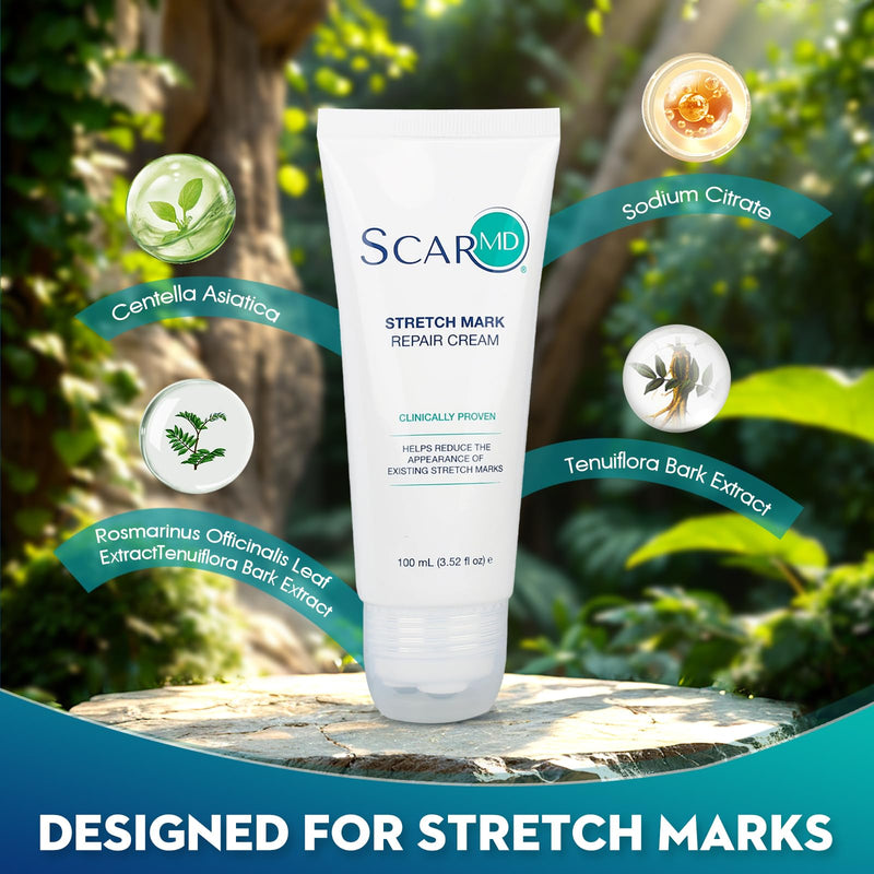 Stretch Mark Repair Cream is Formulated with Botanical Ingredients to Effectively Minimize Stretch Marks for a Smoother, More Even Skin Tone 3.52 f oz Stretch Mark Repair Cream - BeesActive Australia