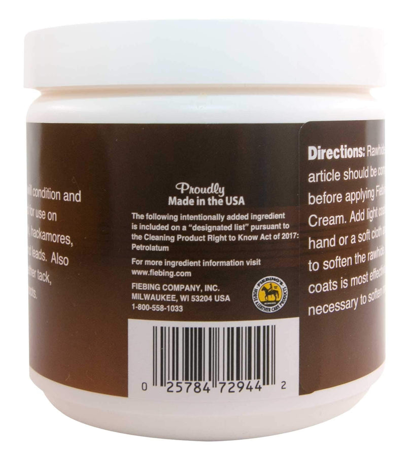 Fiebing's Rawhide Cream 14oz Ideal for Conditioning, Softening, and Waterproofing Rawhide and Other Fine and Exotic Leathers - BeesActive Australia