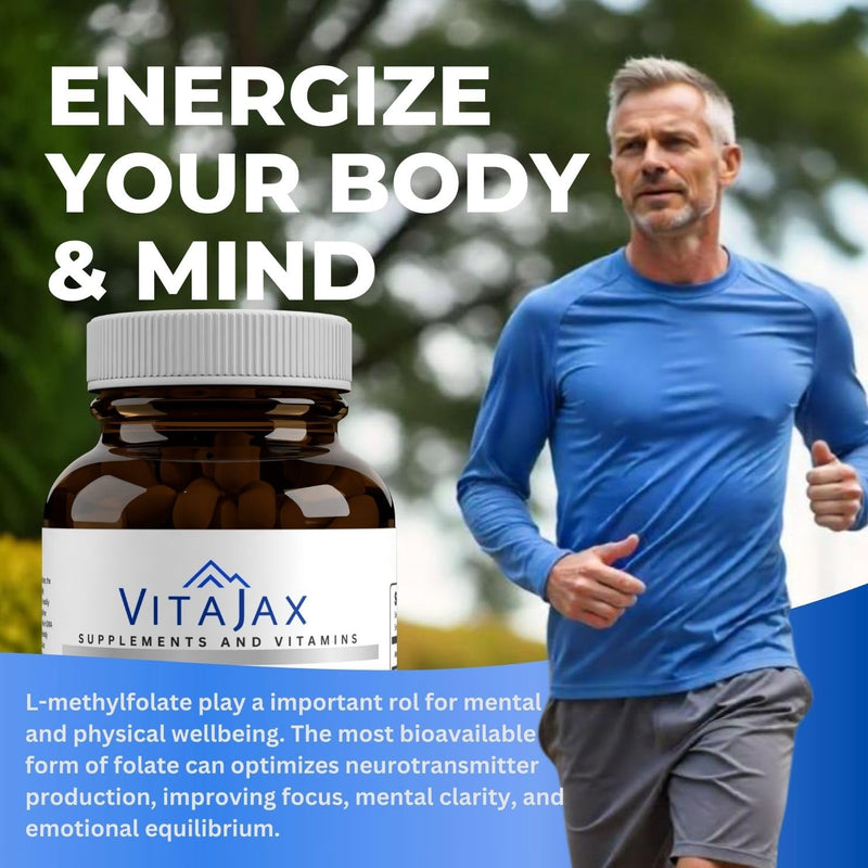 L Methylfolate 5 mg | 120 Caps | Value Pack | Max Potency | Active Folate | Gluten Free | Methyl Folate 5-MTHF | No Filler Doctor Designed and Formulated