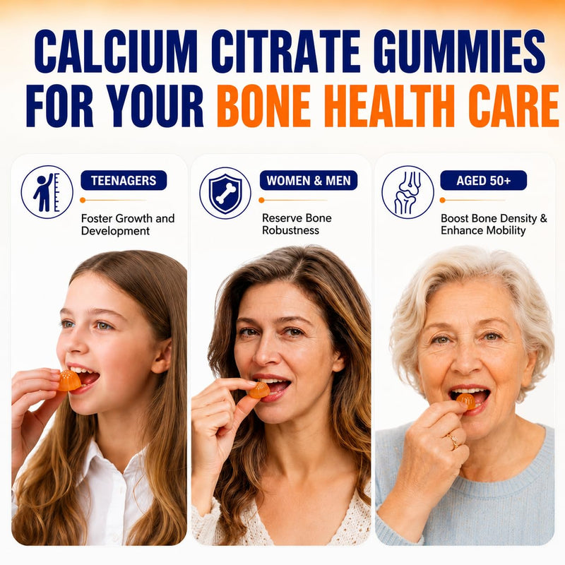 (2 Pack) Calcium Citrate with Vitamin D3 Gummies, 1200 mg Calcium Supplement for Women & Men, Supports Bone, Muscle & Teeth Health, Liquid-Filled Gummies with 5X Faster Absorption, Vegan - 120 Count 60 Count (Pack of 2)