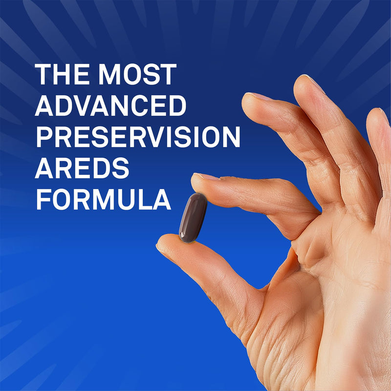 PreserVision AREDS3 Eye Vitamins Macular Supplement, 60 Softgels | AREDS3 formula, macular support* Vitamins for eyes, #1 eye doctor recommended brand1, 3-in-1 support, seniors, 60 softgels NEW AREDS3