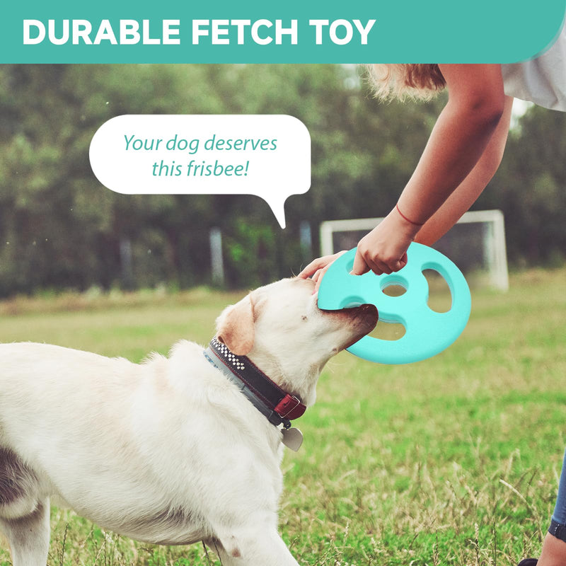 Dog Flying Disc Toy, 7.0 inch Natural Rubber Dog Toy Outdoor Dog Flying Discs Interactive Dog Fetch Toy Durable and Soft Flyer Toy for Playing, Mint Green - BeesActive Australia