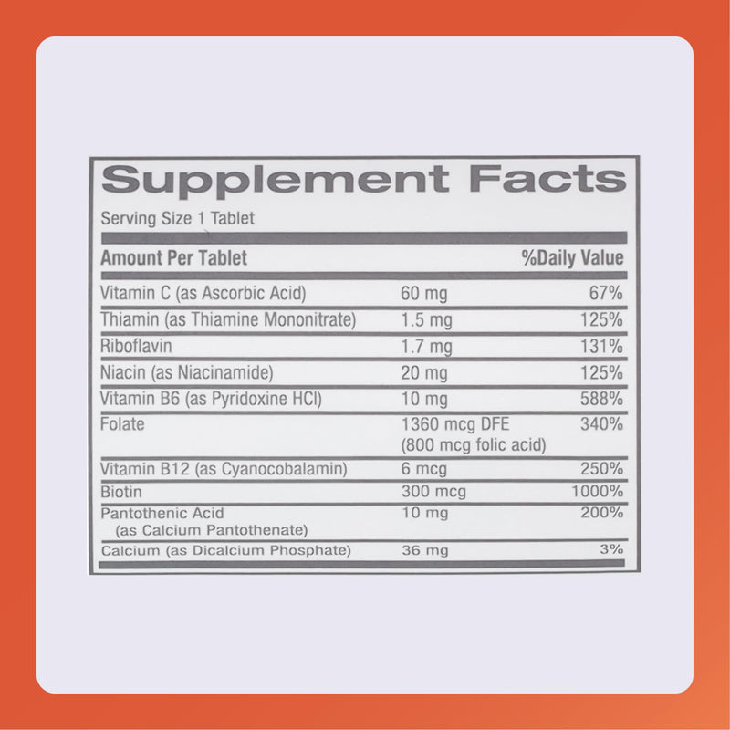 Rugby Nephro-Vite Vitamin B and C Complex Tablets, 100 Count (1-Pack) | Gluten Free Dietary Supplement for Adults with 60 Mg of Vitamin C, and 10 Mg of Vitamin B6 100 Count (Pack of 1)
