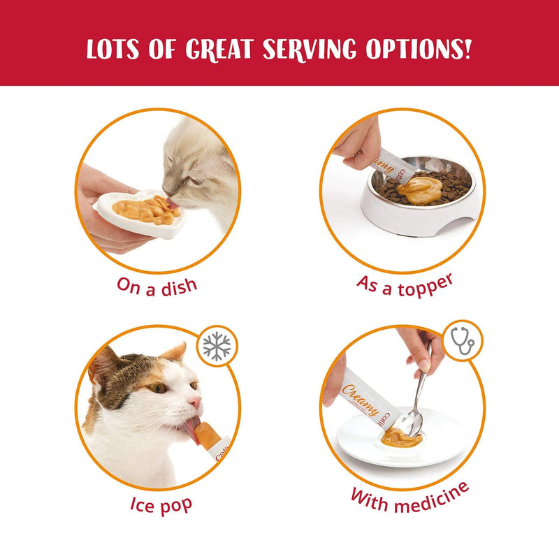 Catit Creamy liquid licking paste for cats with salmon and shrimp, 15 x 10g - BeesActive Australia