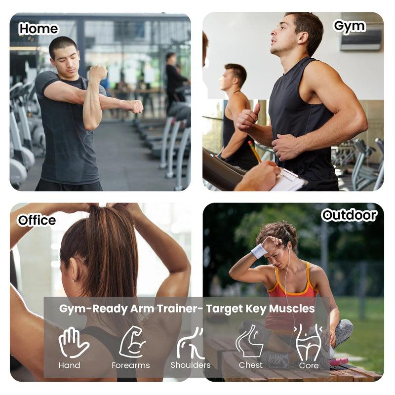 360° Hand-Crank Forearm Trainer, Arm Workout Trainer For Men And Women, Upper Body Workout Equipment For Arms, Shoulders & Chest, Ideal For Home, Gym & Outdoor Training, Great Gift Fitness Enthusiasts - BeesActive Australia