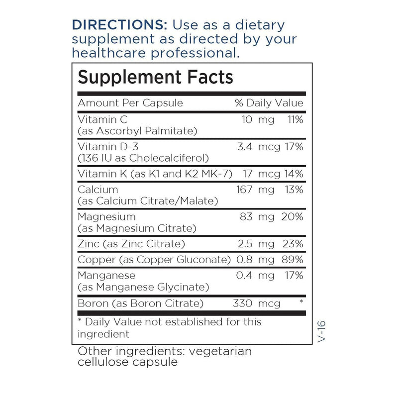 Metabolic Maintenance Rebuild Bone Health Blend, 180 Count | Calcium, Magnesium, Vitamin D and K Blend in Vegetarian Capsules for Bone Health, No Unnecessary Binders, 60 Servings