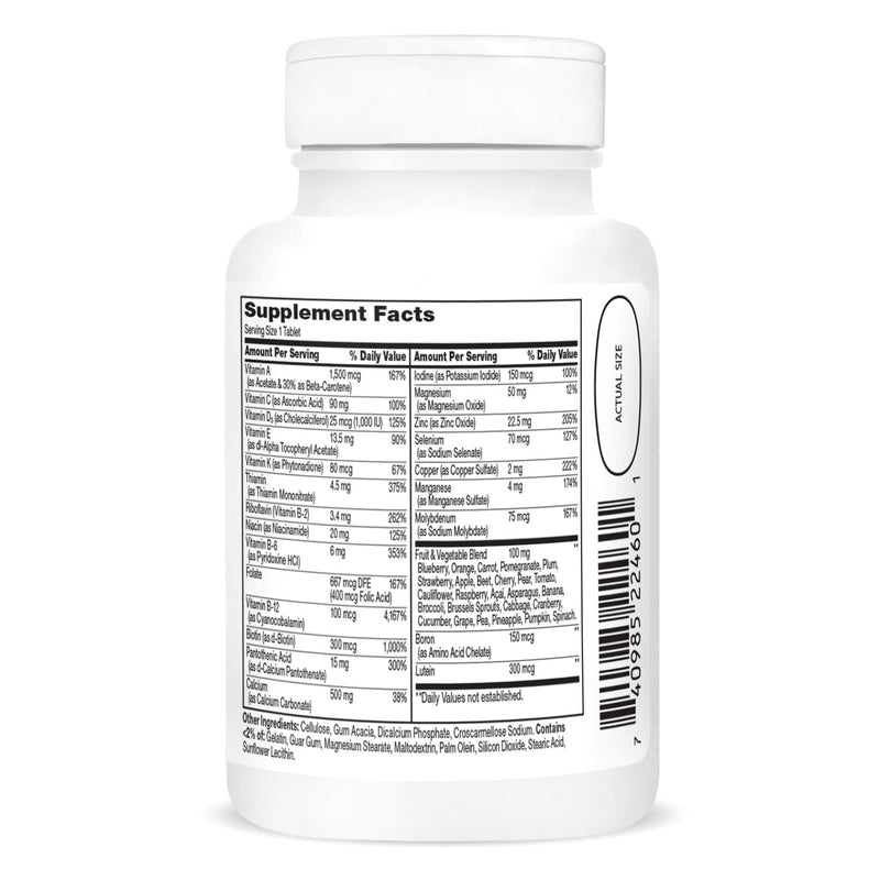 21st Century Wellify Women's 50+ Multivitamin with Minerals, 65 Count | Women's 50 Plus Daily Multivitamin with Minerals & A Food-Based Blend, Compare VS. Alive!® Women's 50+, Energy, Immunity Unflavored 65 Count (Pack of 1)